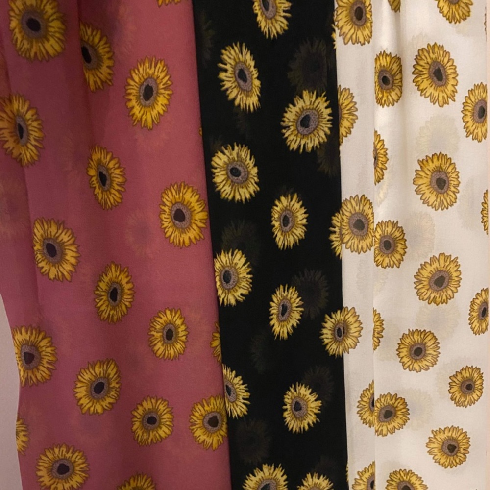 Chiffon hijabs sunflower printed